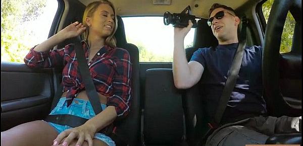  Jill Kassidy hitchhikes and banged hard at the back